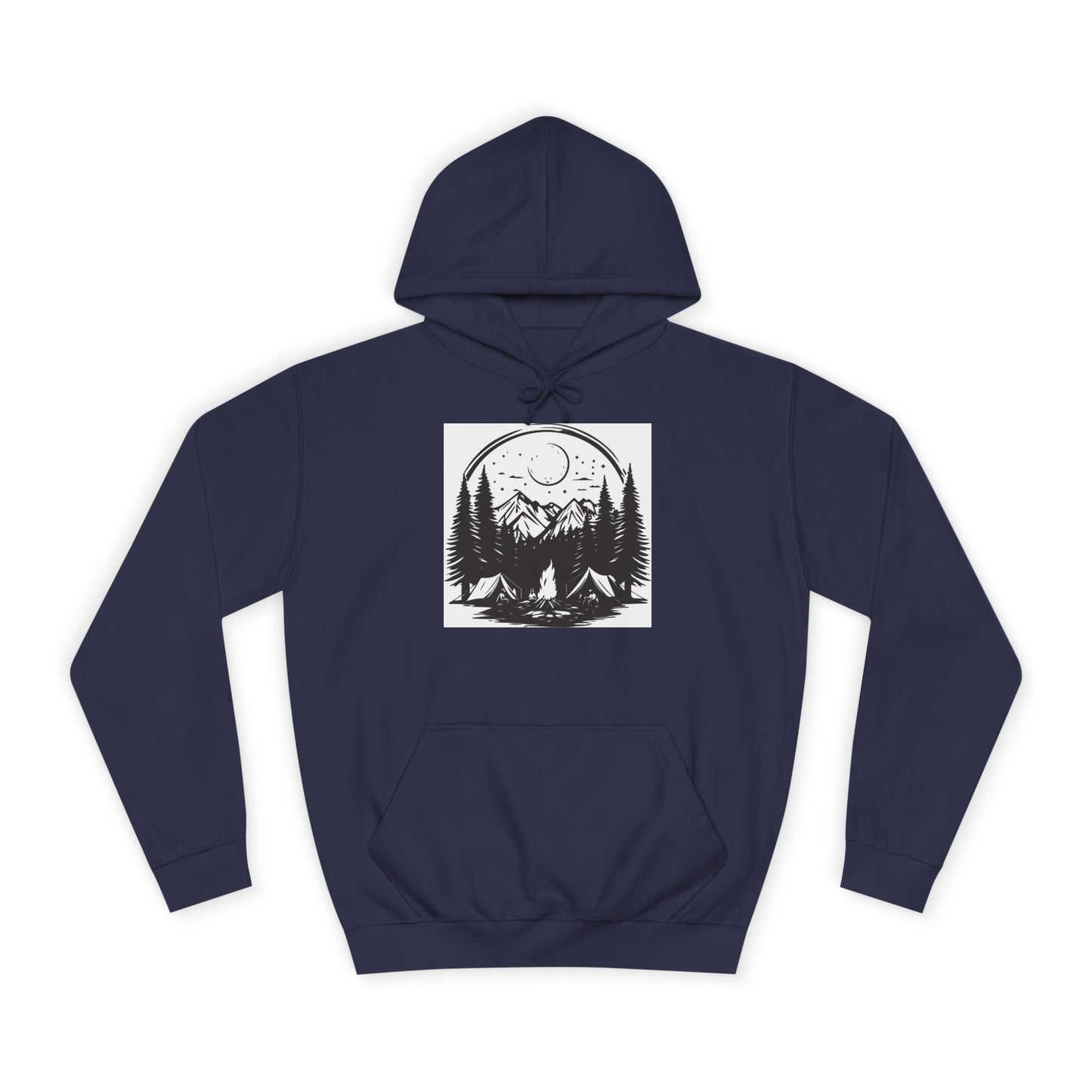 Nature-Inspired Unisex College Hoodie | Camping, Adventure, Outdoor Lover Gift, Cozy Pullover, College Apparel - MaisonThreadory