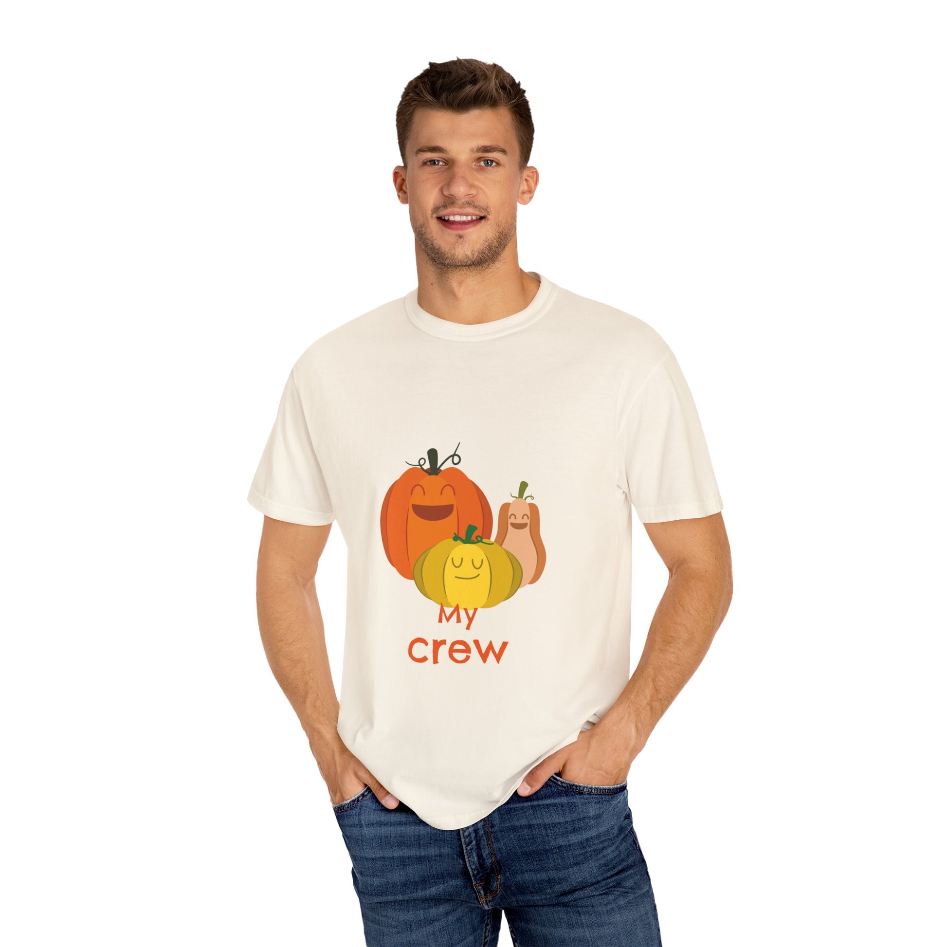 Cute Pumpkin Family T-Shirt, Fall Apparel, Halloween Shirt, Thanksgiving Gift, Harvest Crew Tee, Unisex Seasonal Wear - MaisonThreadory