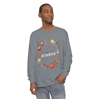 Autumn Vibes Long Sleeve T-Shirt, Cozy Fall Shirt, Unisex Fall Apparel, Thanksgiving Gift, Seasonal Fashion - MaisonThreadory