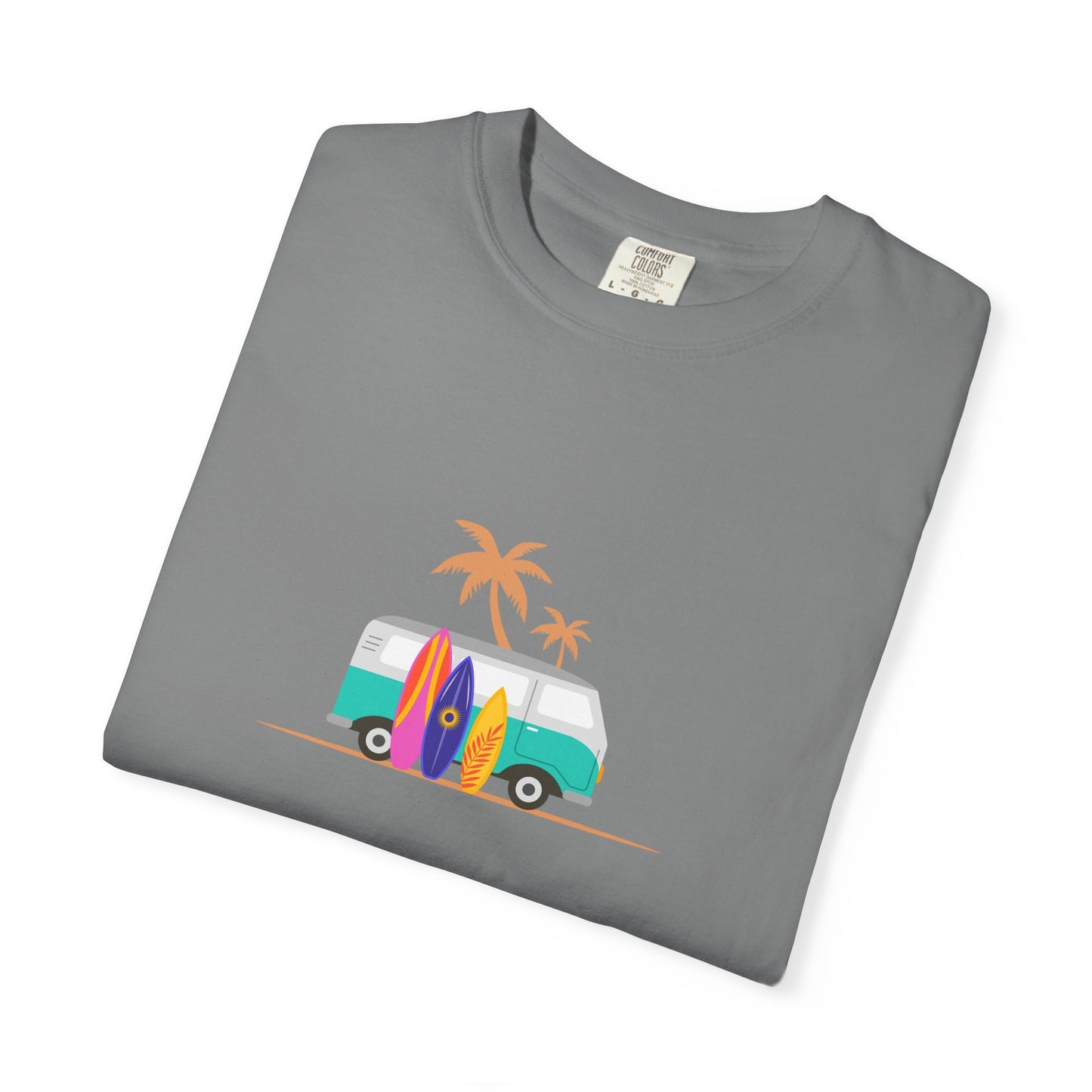 Surf Van T-Shirt — Retro Beach Camper Graphic Tee