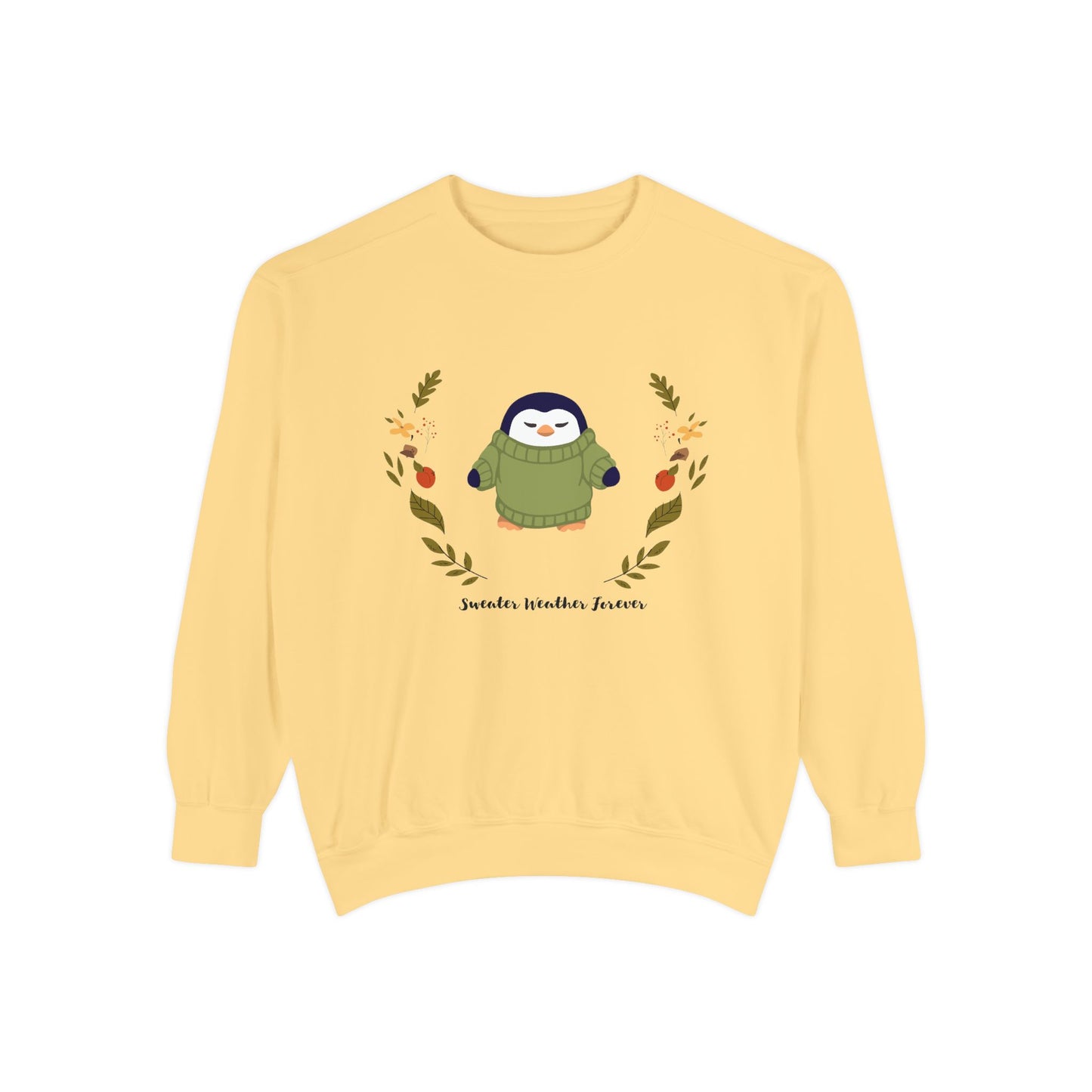 Whimsical Penguin Sweatshirt, Cozy Unisex Pullover for Every Occasion, Gift for Winter Lovers, Cute Fall Apparel, Festive Holiday Clothing - MaisonThreadory