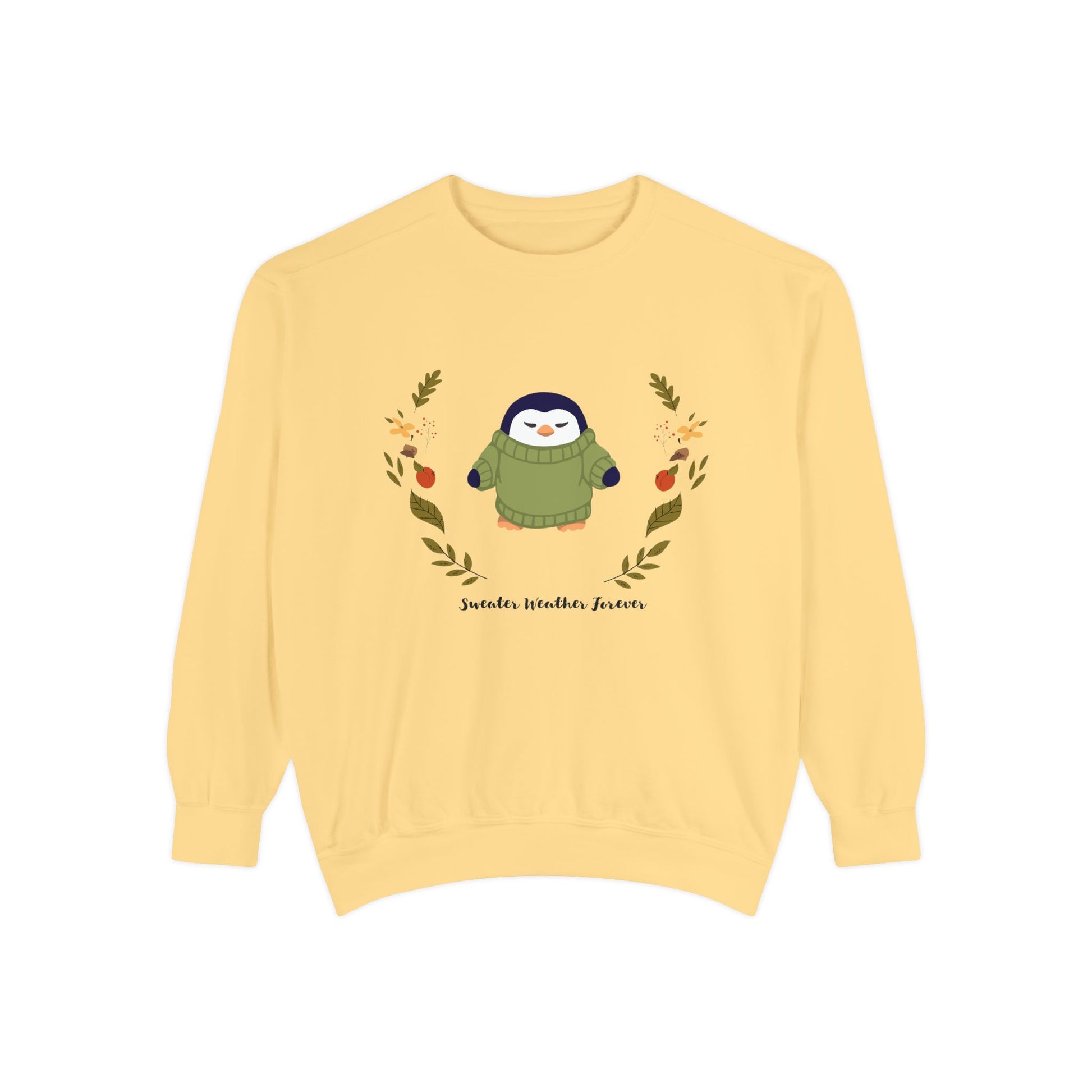 Whimsical Penguin Sweatshirt, Cozy Unisex Pullover for Every Occasion, Gift for Winter Lovers, Cute Fall Apparel, Festive Holiday Clothing - MaisonThreadory