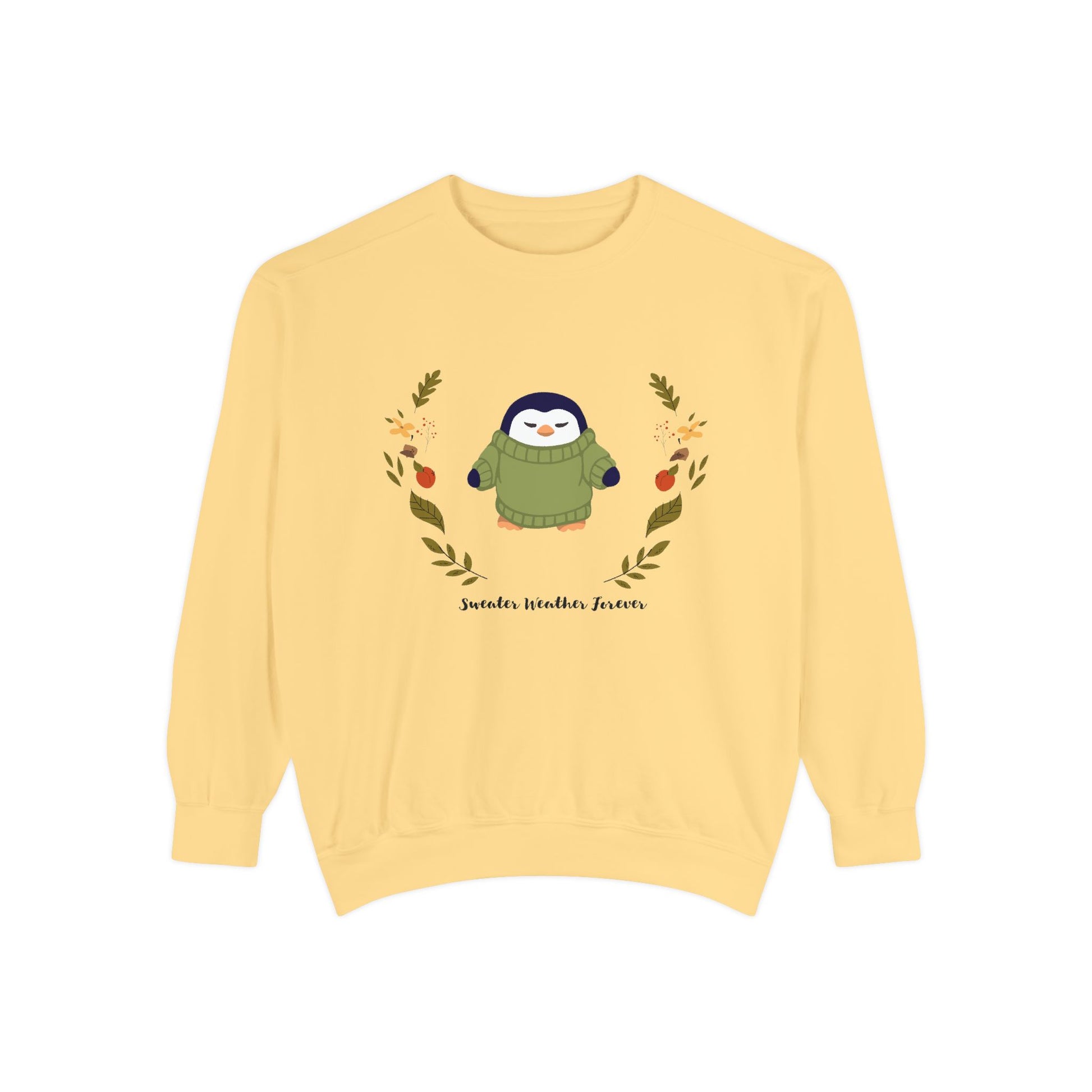 Whimsical Penguin Sweatshirt, Cozy Unisex Pullover for Every Occasion, Gift for Winter Lovers, Cute Fall Apparel, Festive Holiday Clothing - MaisonThreadory