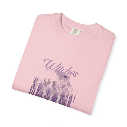 Witches Garment-Dyed T-Shirt | Mystical Apparel for Halloween, Witchy Vibes, Unique Gift, Casual Wear - MaisonThreadory
