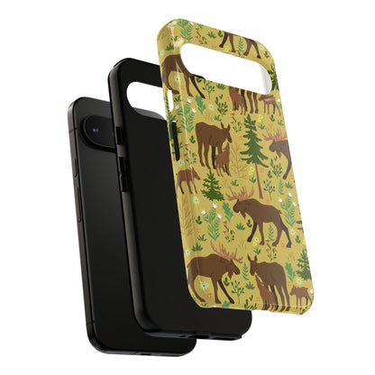 Moose Phone Case - Nature Lover's Accessory, Gifts for Outdoorsy Friends, Wildlife Decor, Eco-Friendly Cover, Forest Adventure Gear - MaisonThreadory