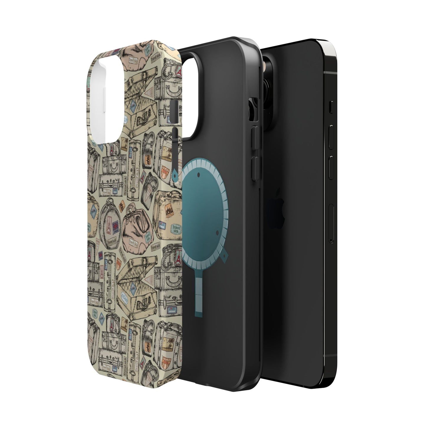 Travel-Inspired Magnetic Tough Cases, Unique Phone Accessories, Perfect for Adventurers, Great Gift for Travelers or Holidays