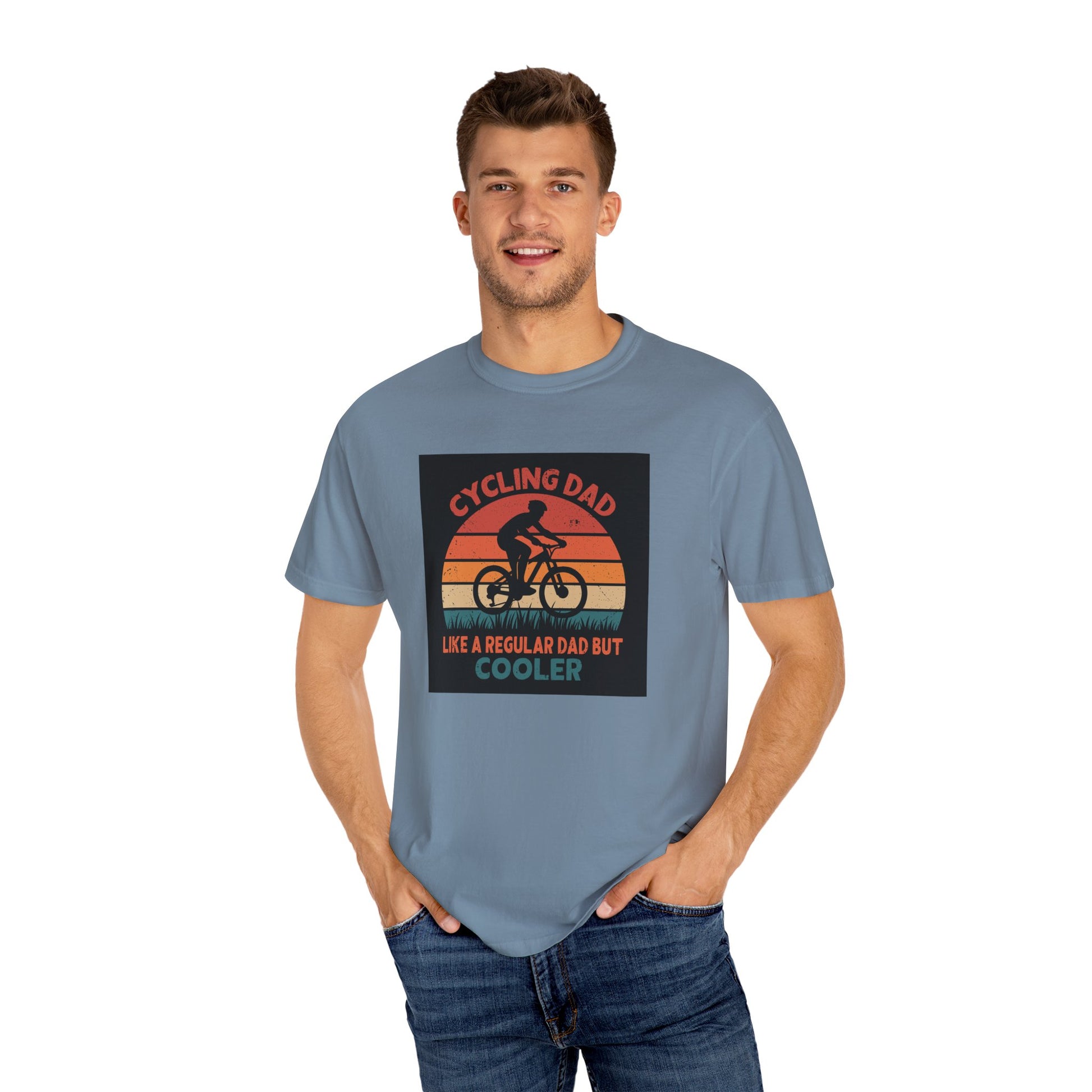 Cycling Dad T-Shirt, Vintage Bike Shirt for Dads, Perfect Gift for Father's Day, Cycling Enthusiasts Tee, Casual Family Gift - MaisonThreadory