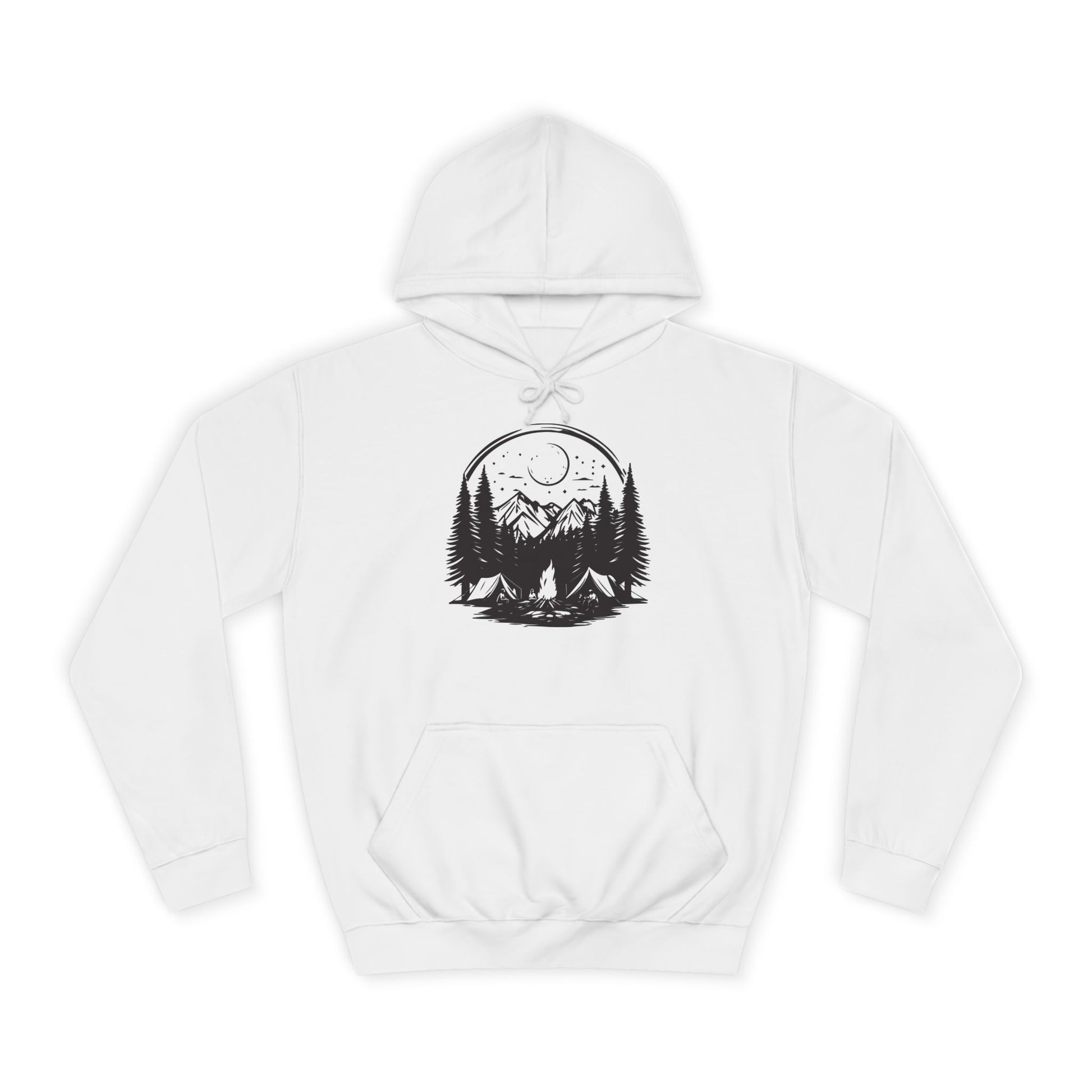 Nature-Inspired Unisex College Hoodie | Camping, Adventure, Outdoor Lover Gift, Cozy Pullover, College Apparel - MaisonThreadory