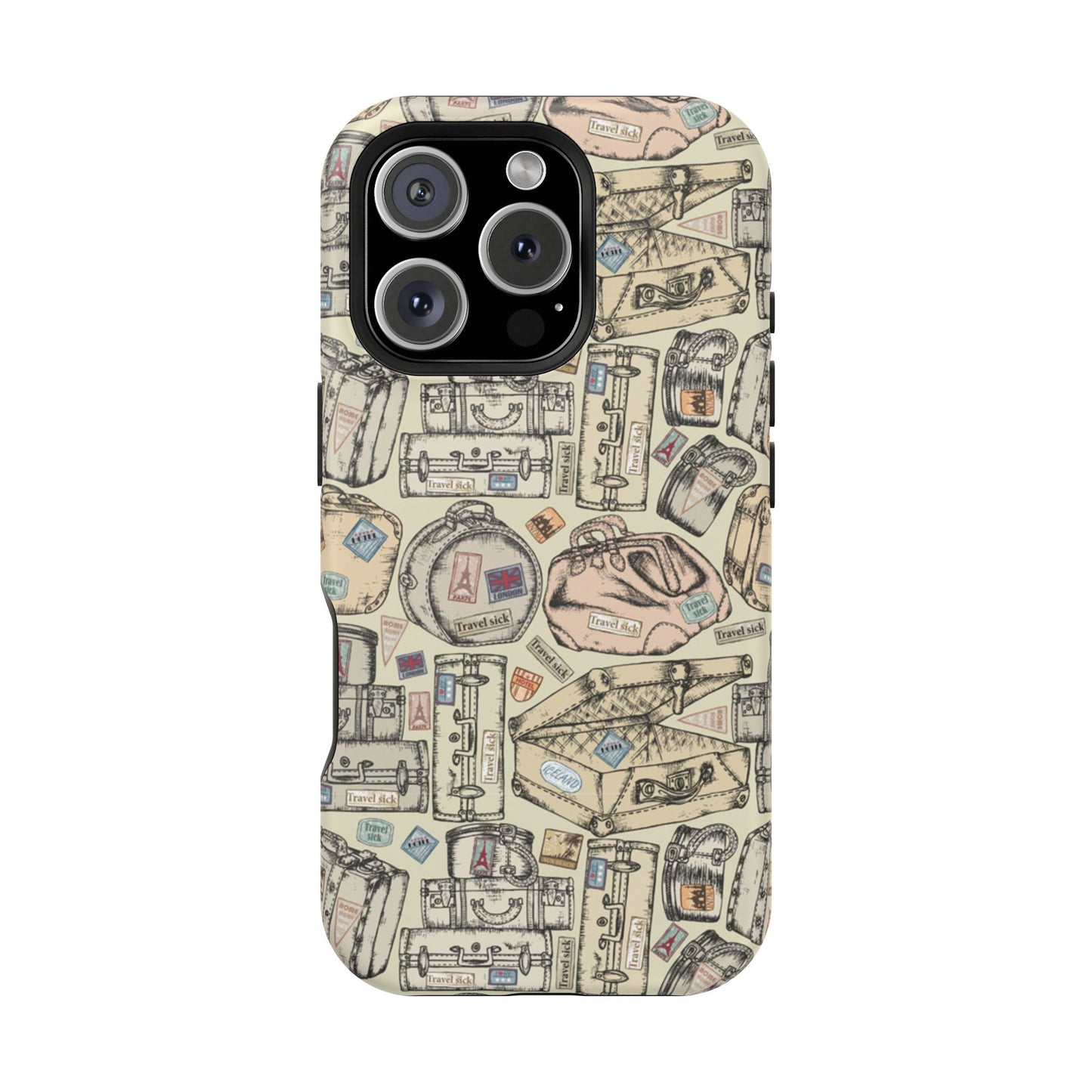 Travel-Inspired Magnetic Tough Cases, Unique Phone Accessories, Perfect for Adventurers, Great Gift for Travelers or Holidays