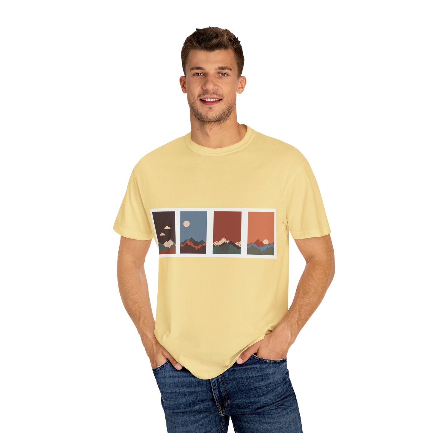Unisex Mountain Sunset T-Shirt | Cozy Casual Wear, Nature Lover Gift, Travel Tee, Outdoor Adventure Shirt, Hiking Apparel