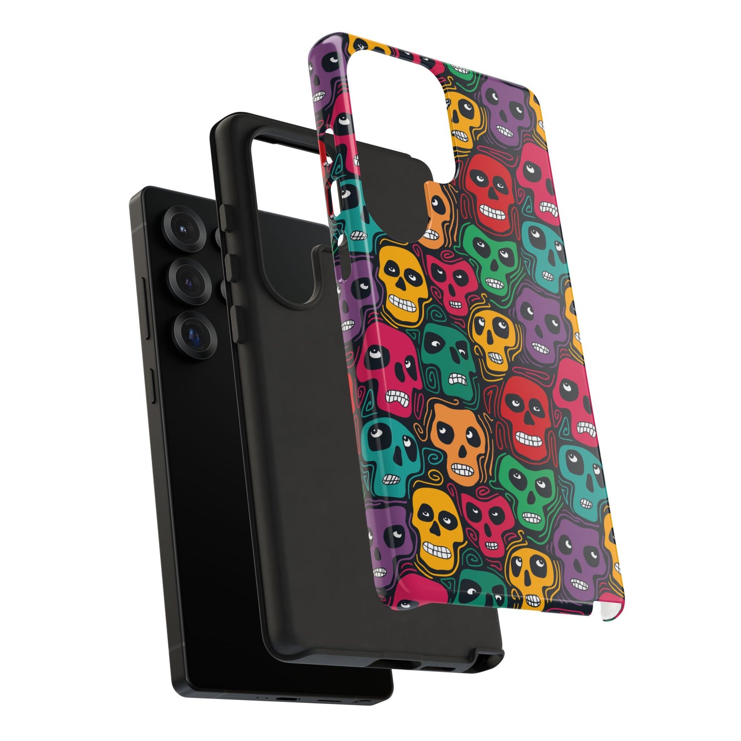 Phone Case, Day of the Dead Tough Case Phone, Mexican Skull Phone Cover, Floral Skeleton Phone Protector, Sugar Skull iPhone Case, Tough