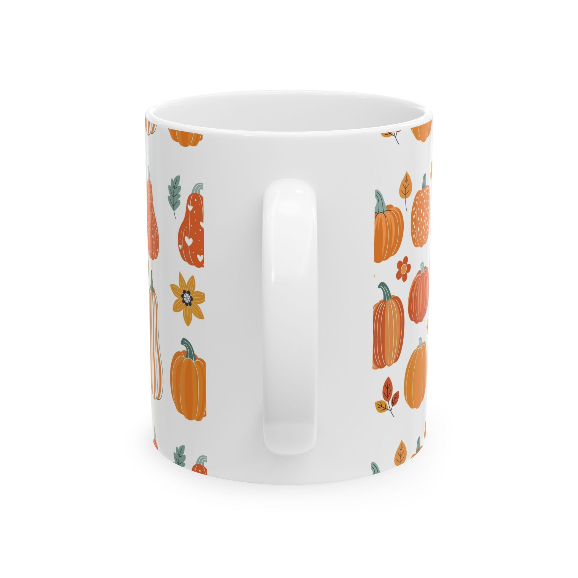 Autumn-Inspired Pumpkin Mug | Cozy Fall Ceramic Coffee Cup | Harvest Decor | Thanksgiving Gift | Pumpkin Spice Lover's Delight | 11oz, 15oz - MaisonThreadory