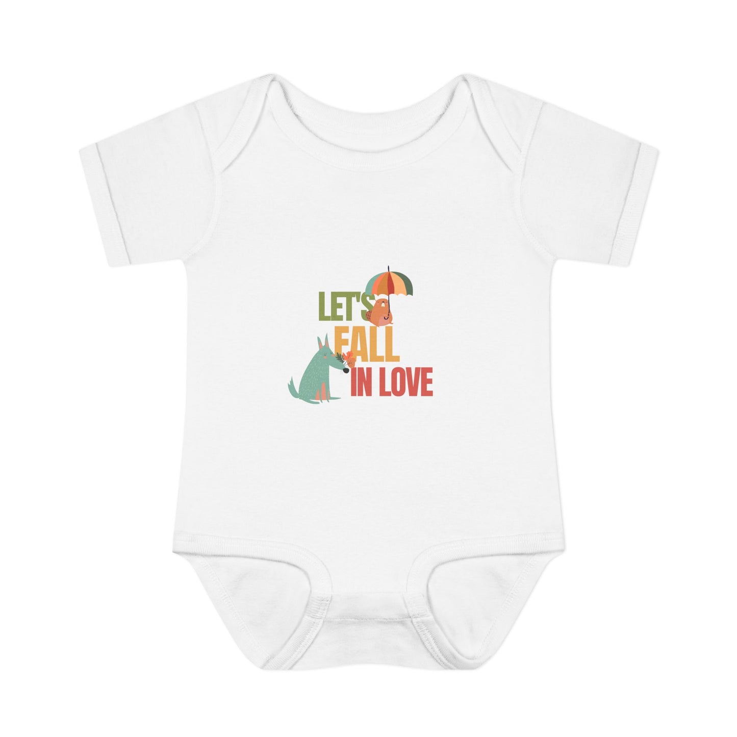 Autumn Baby Bodysuit - Let's Fall in Love, Cute Infant Outfit, Seasonal Gift, Baby Shower Present, Little One's Fall Fashion - MaisonThreadory