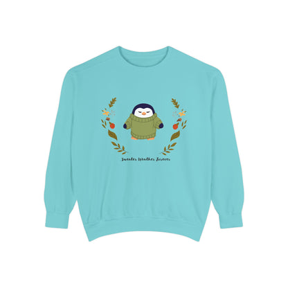 Whimsical Penguin Sweatshirt, Cozy Unisex Pullover for Every Occasion, Gift for Winter Lovers, Cute Fall Apparel, Festive Holiday Clothing - MaisonThreadory
