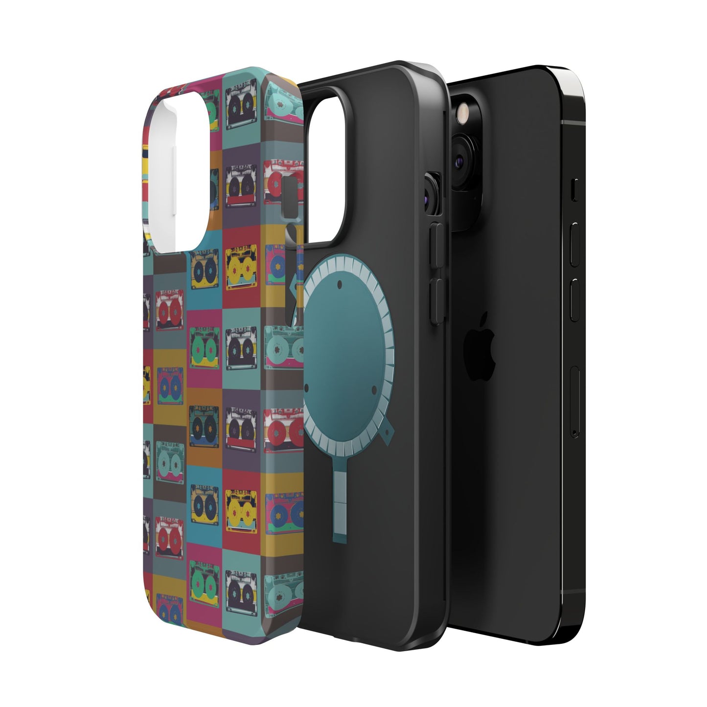 Retro Cassette Tape Phone Case, Vintage Style Tough Case, Music Lover Gift, Funky Tech Accessory, Fun Phone Cover