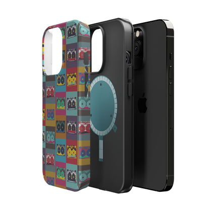 Retro Cassette Tape Phone Case, Vintage Style Tough Case, Music Lover Gift, Funky Tech Accessory, Fun Phone Cover