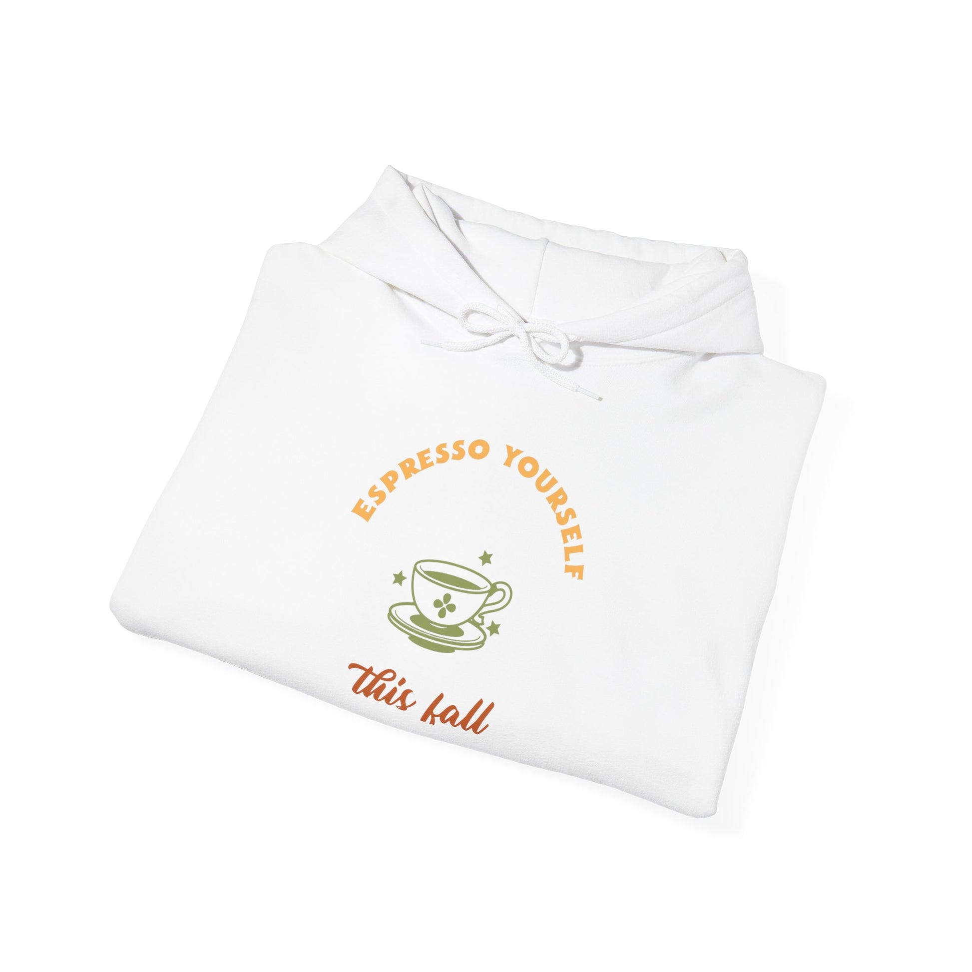 Fall Vibes Hoodie, Cozy Autumn Sweatshirt, Espresso Yourself Sweatshirt, Gift for Coffee Lovers, Casual Fall Fashion - MaisonThreadory