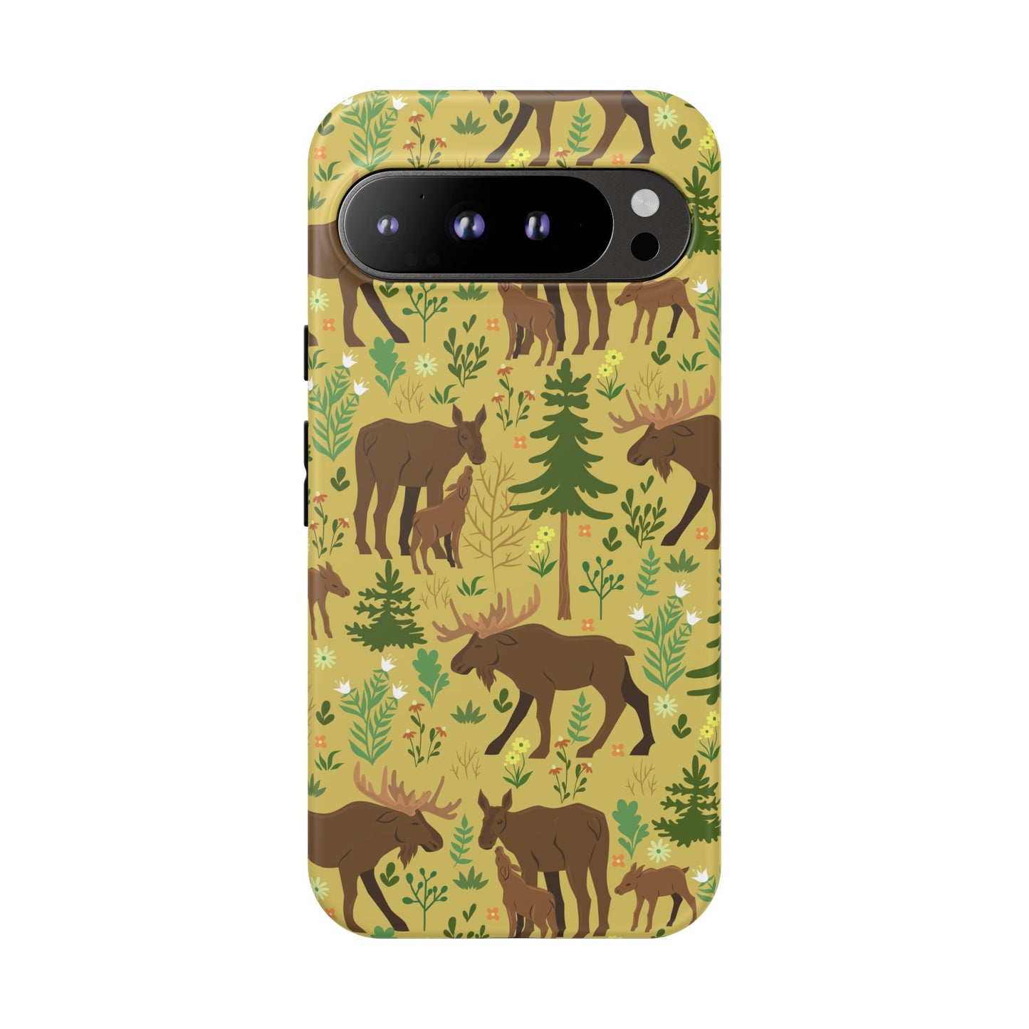 Moose Phone Case - Nature Lover's Accessory, Gifts for Outdoorsy Friends, Wildlife Decor, Eco-Friendly Cover, Forest Adventure Gear - MaisonThreadory