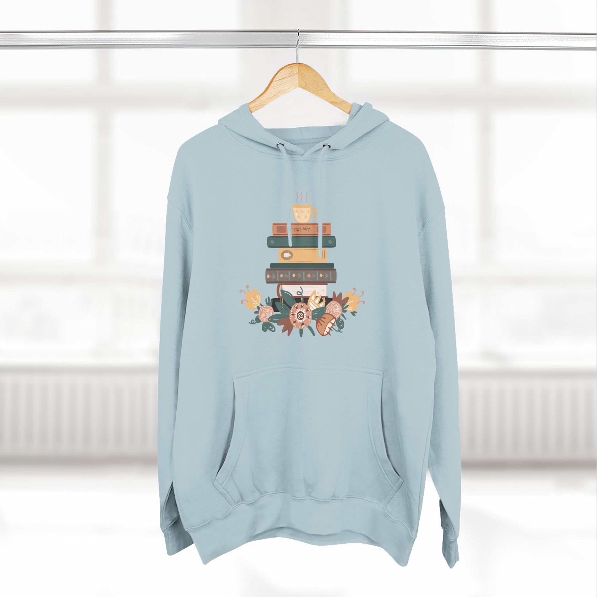 Cozy Book Lover's Hoodie | Three-Panel Fleece, Reading Gift, Literary Sweatshirt, Casual Apparel, Birthday Present, Book Club Outfit - MaisonThreadory