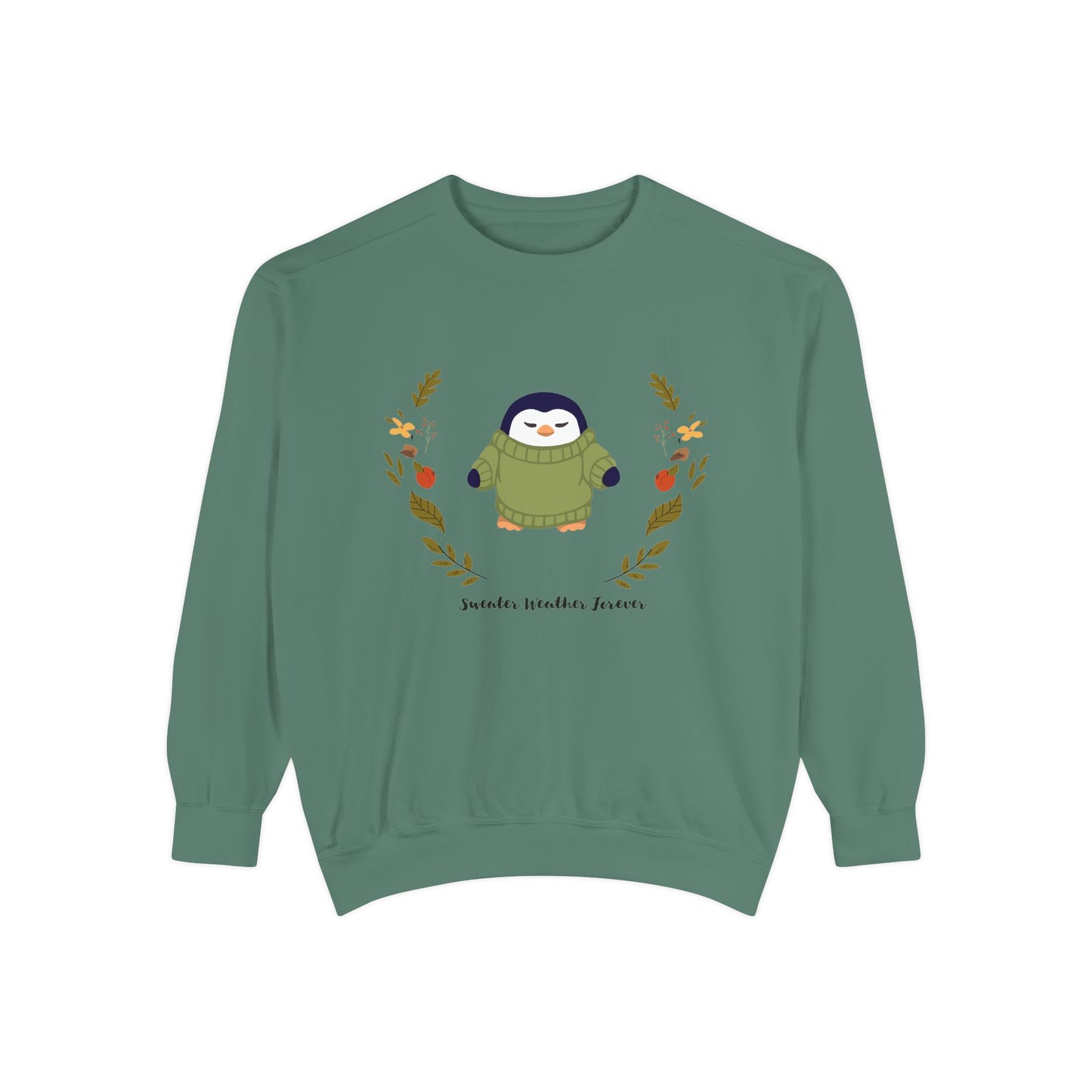 Whimsical Penguin Sweatshirt, Cozy Unisex Pullover for Every Occasion, Gift for Winter Lovers, Cute Fall Apparel, Festive Holiday Clothing - MaisonThreadory