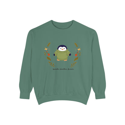 Whimsical Penguin Sweatshirt, Cozy Unisex Pullover for Every Occasion, Gift for Winter Lovers, Cute Fall Apparel, Festive Holiday Clothing - MaisonThreadory