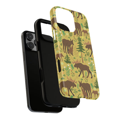 Moose Phone Case - Nature Lover's Accessory, Gifts for Outdoorsy Friends, Wildlife Decor, Eco-Friendly Cover, Forest Adventure Gear - MaisonThreadory