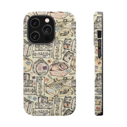 Travel-Inspired Magnetic Tough Cases, Unique Phone Accessories, Perfect for Adventurers, Great Gift for Travelers or Holidays