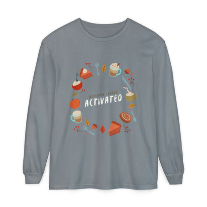 Autumn Vibes Long Sleeve T-Shirt, Cozy Fall Shirt, Unisex Fall Apparel, Thanksgiving Gift, Seasonal Fashion - MaisonThreadory
