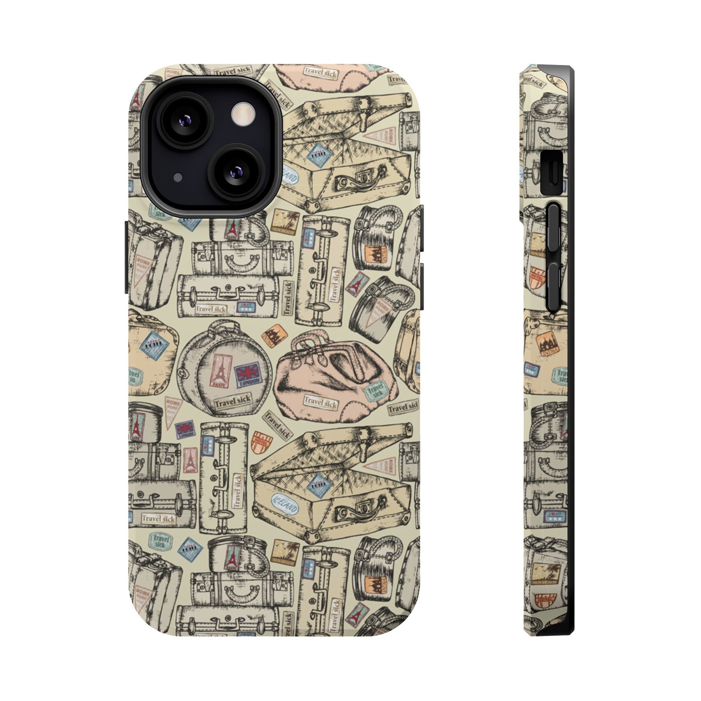 Travel-Inspired Magnetic Tough Cases, Unique Phone Accessories, Perfect for Adventurers, Great Gift for Travelers or Holidays