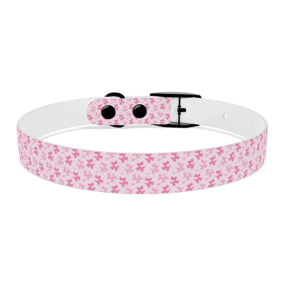 Cute Floral Dog Collar, Pet Accessories, Dog Fashion, Personalized Pet Gift, Pink Puppy Collar, Dog Walking Gear - MaisonThreadory