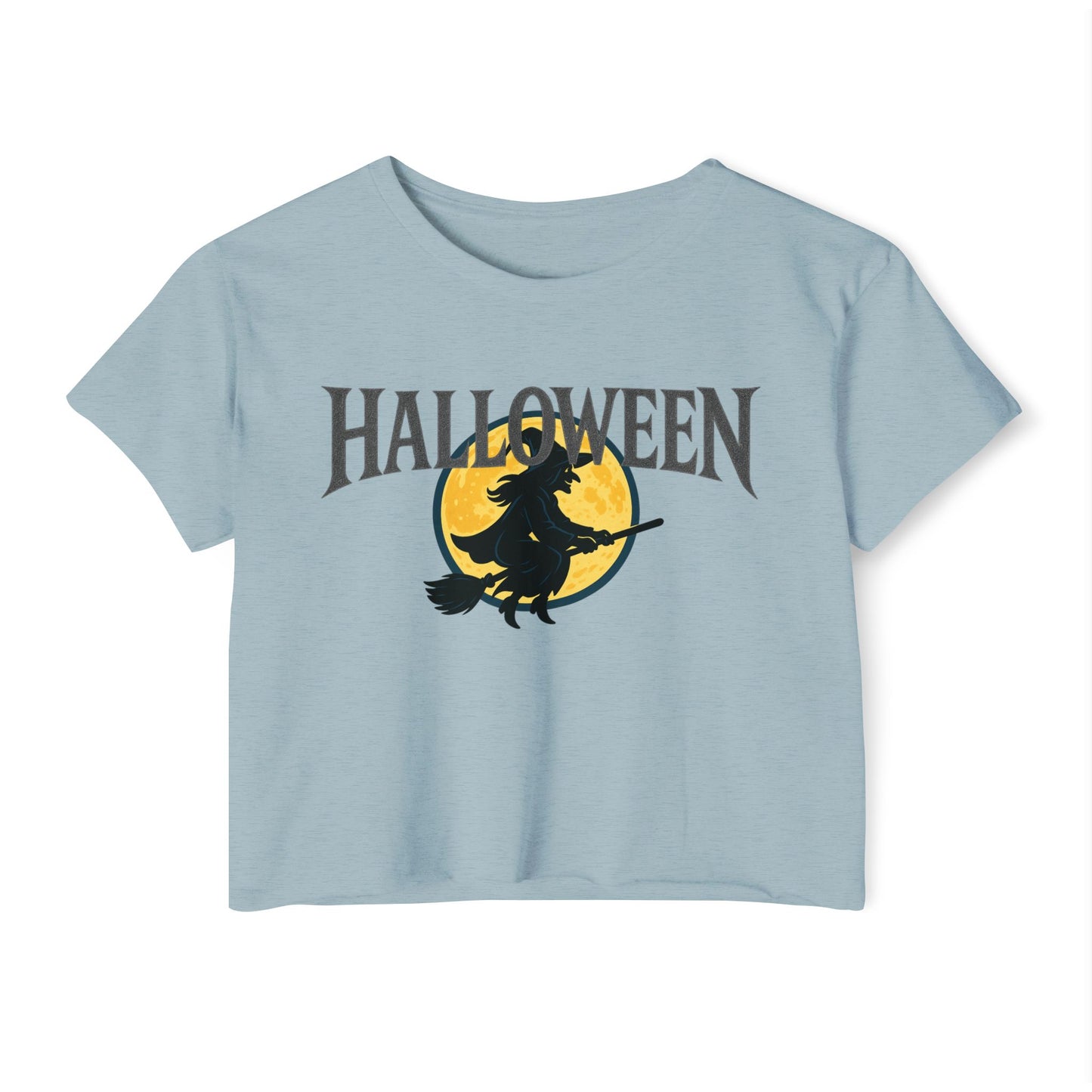 Halloween Witch Women's Festival Crop Top, Halloween Crop Tee, Witchy Outfit, Fall Fashion, Halloween Party Shirt, Cute Festival Clothing