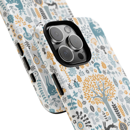 Nature-Inspired Phone Case, Durable Protective Cover, Bohemian Phone Accessory, Symbol of Strength, Eco-Friendly Gift