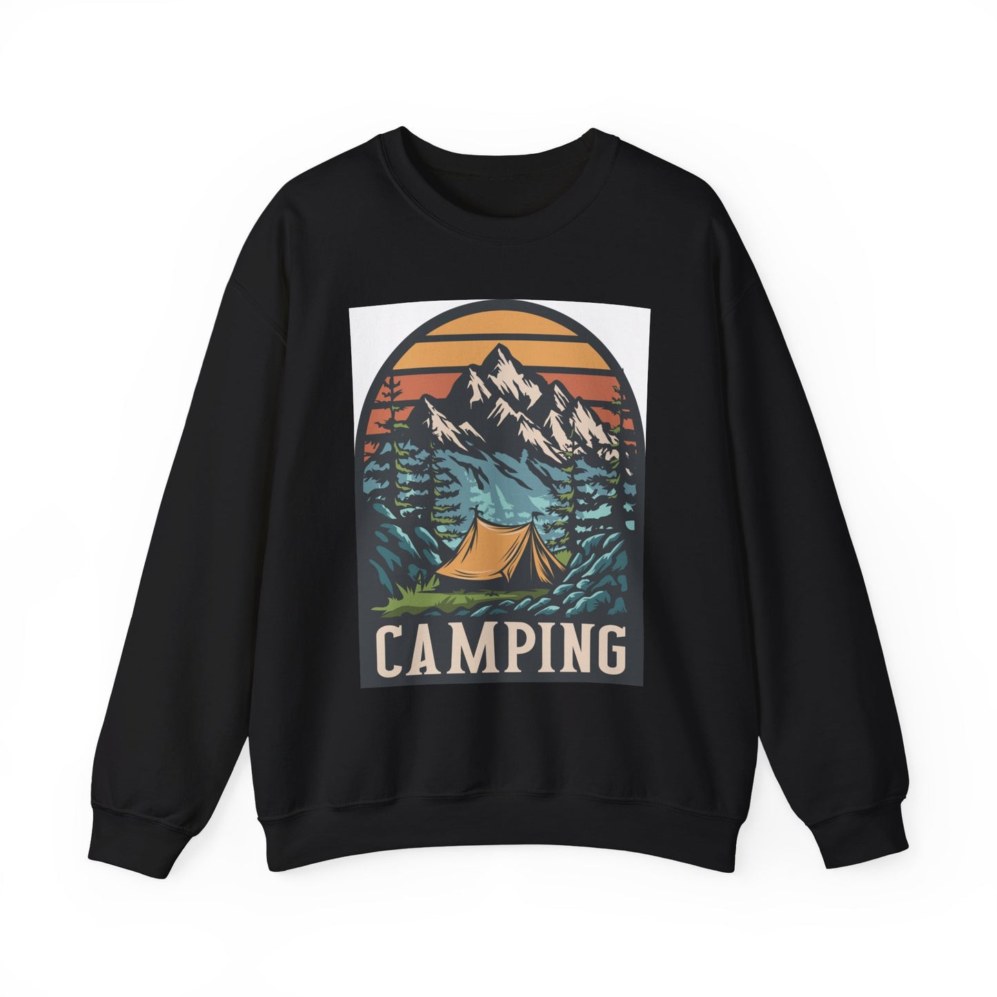 Camping Adventures Unisex Sweatshirt - Cozy Outdoor Gear, Nature Lover Gift, Hiking Apparel, Travel Essential, Campfire Style - MaisonThreadory