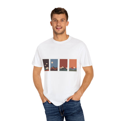 Unisex Mountain Sunset T-Shirt | Cozy Casual Wear, Nature Lover Gift, Travel Tee, Outdoor Adventure Shirt, Hiking Apparel
