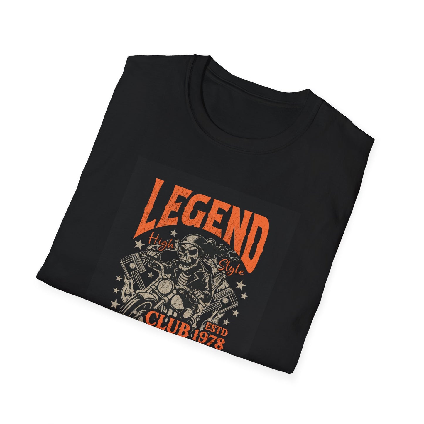 Legend Club Unisex Softstyle T-Shirt - Vintage Retro Graphic Tee, Men Women Hipster Fashion Top, Urban Streetwear, Music Festival Shirt,