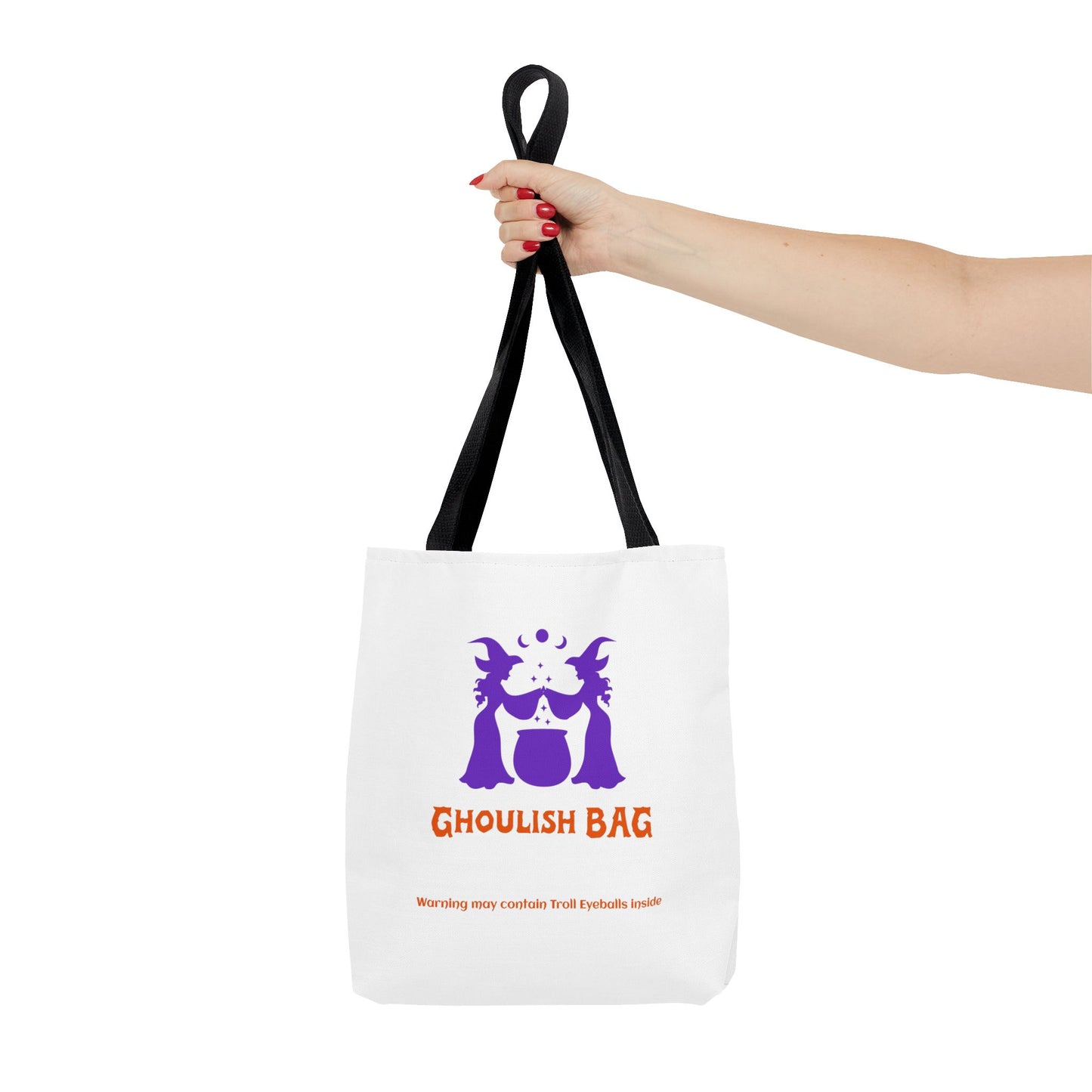 Ghoulish Tote Bag - Spooky Halloween Carryall, Trick-or-Treat Bag, Witchy Gift, Ghoul Tote for Fall, Party Essential - MaisonThreadory
