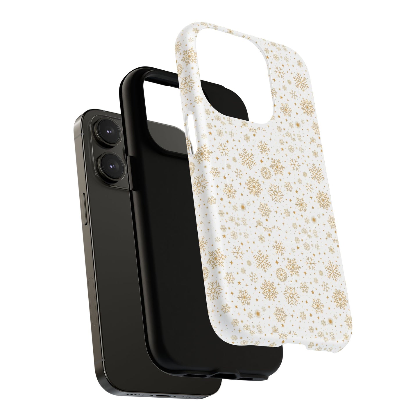 Festive Snowflake Phone Cases for Winter, Holiday Gift, Sleek Design, Winter Accessories, Durable Protection - MaisonThreadory