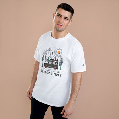 Explore More Adventure T-Shirt — Vintage Camper Van Desert Graphic