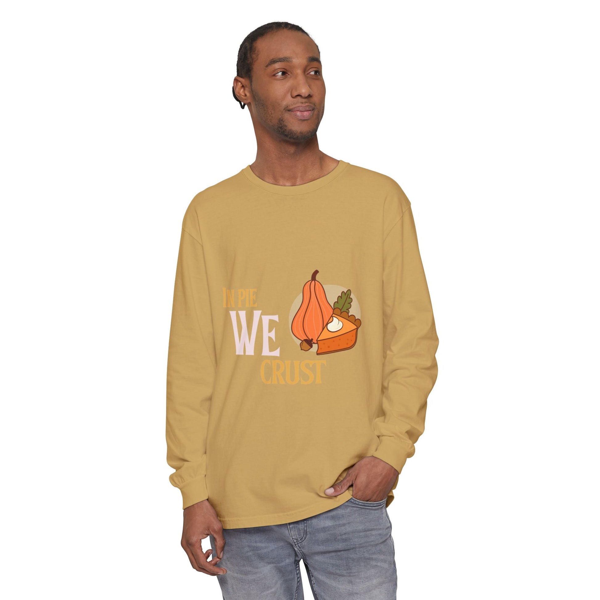 Fall Kitchen Humor Long Sleeve T-Shirt, Thanksgiving Gift, Thanksgiving Sweater, Pie Lovers Shirt, Cozy Fall Apparel, Unisex Sweatshirt - MaisonThreadory