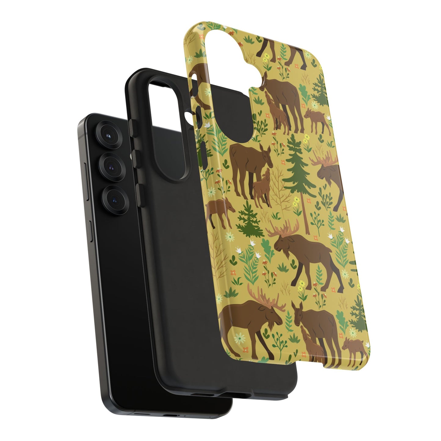 Moose Phone Case - Nature Lover's Accessory, Gifts for Outdoorsy Friends, Wildlife Decor, Eco-Friendly Cover, Forest Adventure Gear - MaisonThreadory