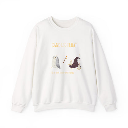 Whimsical Owl Crewneck Sweatshirt, Cozy Fall Apparel, Gift for Nature Lovers, Halloween Sweater, Cute Animal Sweatshirt - MaisonThreadory