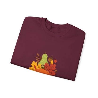 Fall Sweatshirt, Autumn Pullover, Cozy Jumper, Seasonal Crewneck, Unisex Sweater, Warm Top - MaisonThreadory