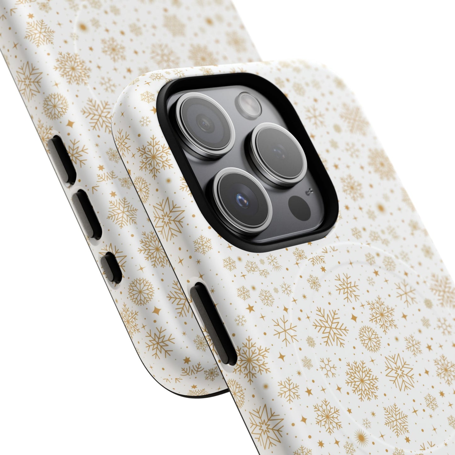 Festive Snowflake Phone Cases for Winter, Holiday Gift, Sleek Design, Winter Accessories, Durable Protection - MaisonThreadory