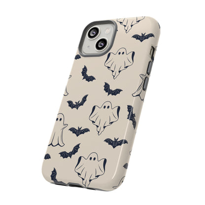 Halloween Phone Case, Ghosts and Bats, Cute Phone Cover, Spooky Accessories, Fall Decor, Gifts for Her, Halloween Party - MaisonThreadory