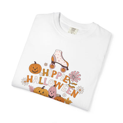 Hippie Halloween T-Shirt, Unisex Vintage Tee, Fall Graphic Shirt, Halloween Party Outfit, Trendy Casual Wear - MaisonThreadory