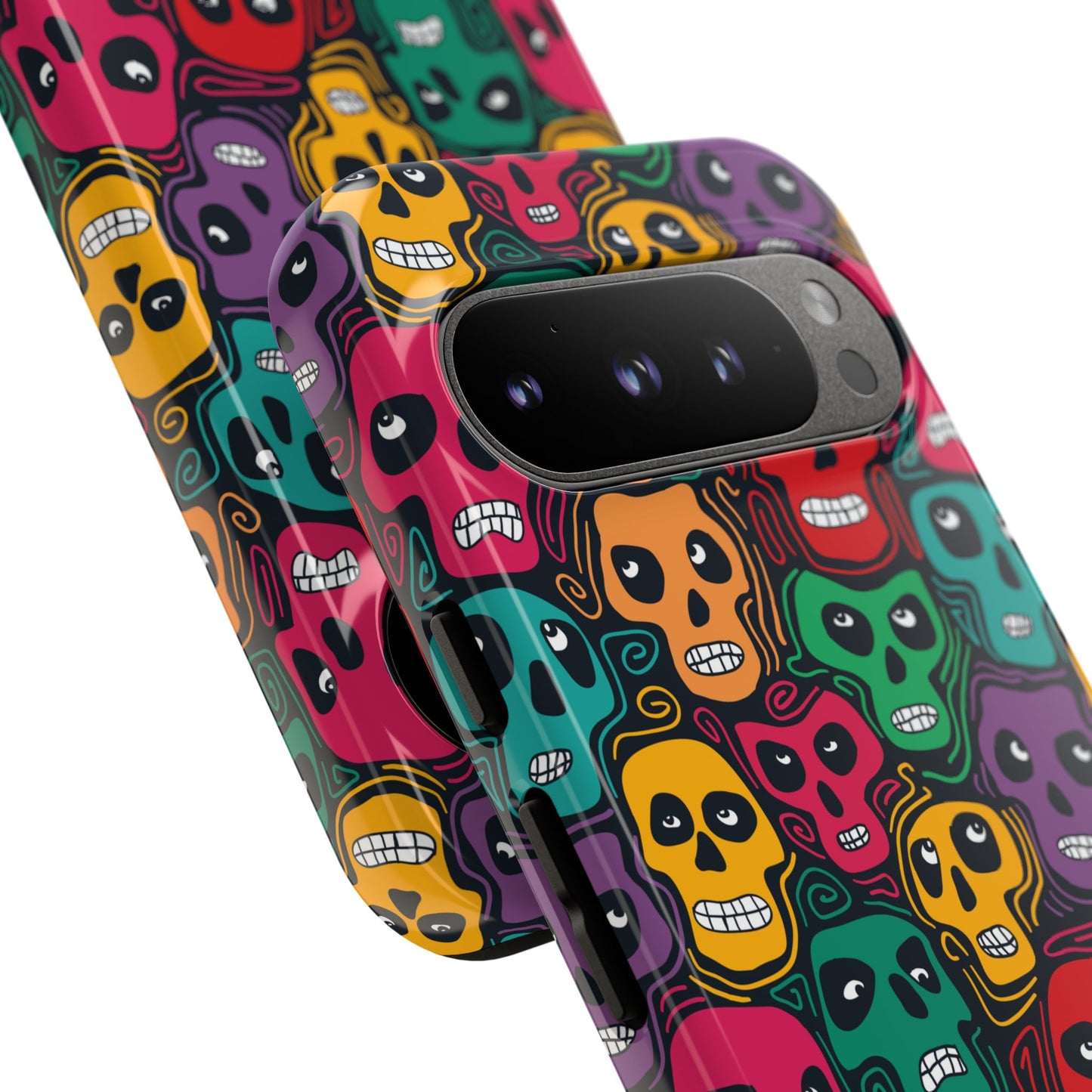 Phone Case, Day of the Dead Tough Case Phone, Mexican Skull Phone Cover, Floral Skeleton Phone Protector, Sugar Skull iPhone Case, Tough