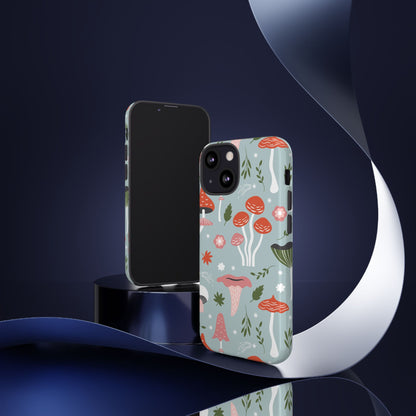 Whimsical Mushroom Phone Case, Cute Floral Smartphone Cover, Unique Gift for Nature Lovers, Trendy Tech Accessory, Eco-friendly Case
