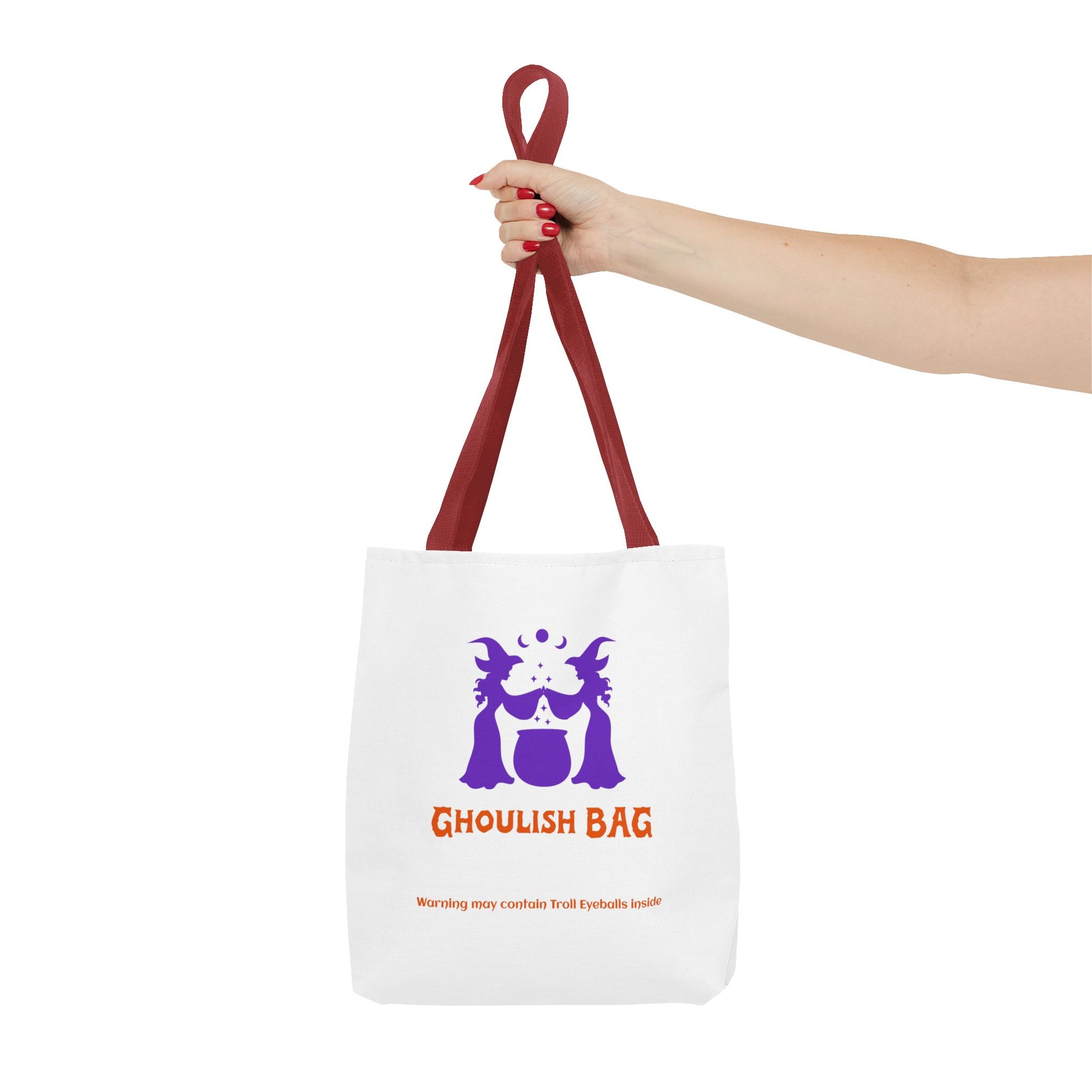 Ghoulish Tote Bag - Spooky Halloween Carryall, Trick-or-Treat Bag, Witchy Gift, Ghoul Tote for Fall, Party Essential - MaisonThreadory