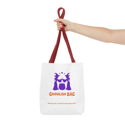 Ghoulish Tote Bag - Spooky Halloween Carryall, Trick-or-Treat Bag, Witchy Gift, Ghoul Tote for Fall, Party Essential - MaisonThreadory