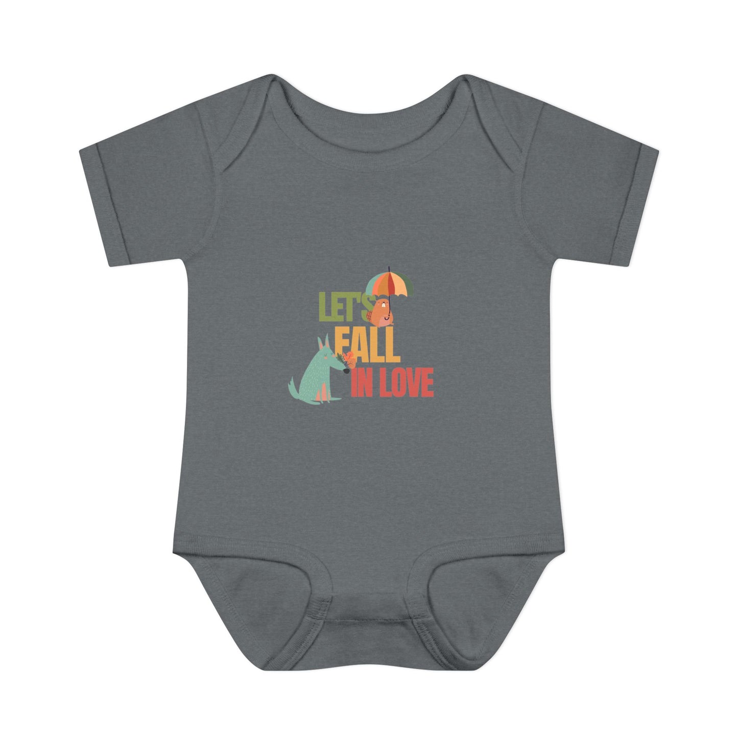 Autumn Baby Bodysuit - Let's Fall in Love, Cute Infant Outfit, Seasonal Gift, Baby Shower Present, Little One's Fall Fashion - MaisonThreadory